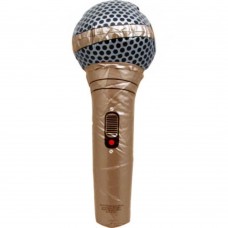 32 cm long inflatable microphone. For great singer. Gold Color