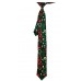Schmale skinny Krawatte mit bunten Noten und musikalischen Symbolen